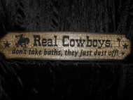 Wall Sign Real Cowboys