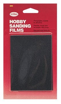 Details about   Testors Hobby Sanding Films Wet or Dry Sand 5 grades 5 sheets NOS #8802