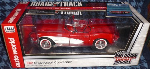 Ertl American Muscle 1/18 1961 Chevrolet Corvette Convertible (Red