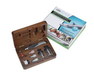 Aztek A4709 Deluxe Resin Airbrush Set with Wood Case 