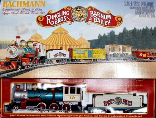 Bachmann G Scale Ringling Bros and Barnum & Bailey Train Set