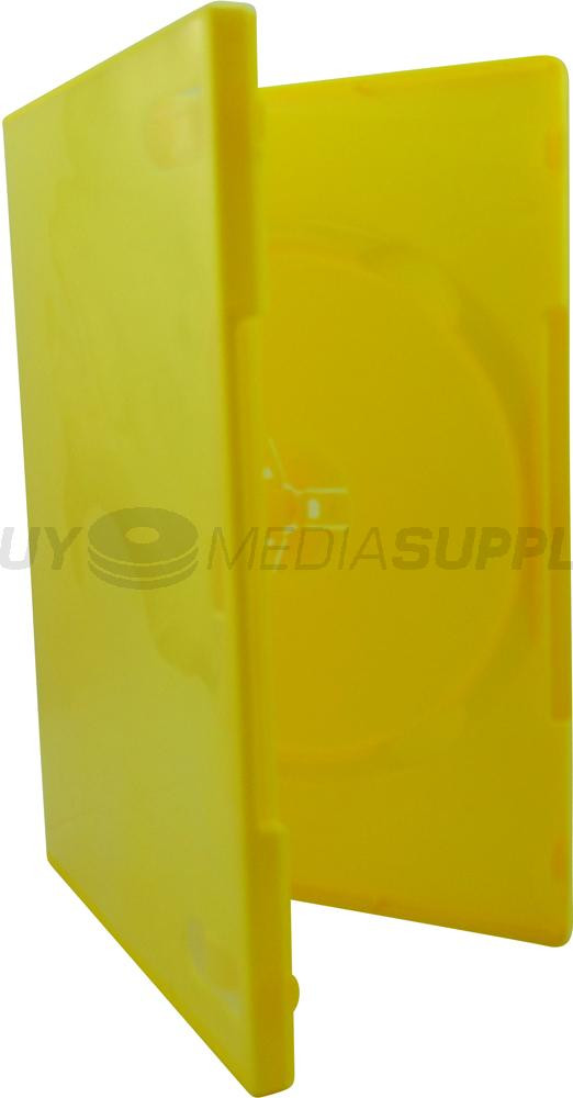 14mm Standard Yellow 1 Disc DVD Case - BuyMediaSupply.com