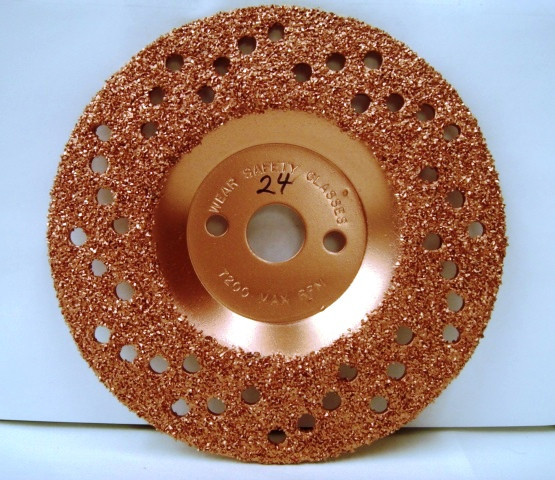7" To-Air Tire Grinding Disc 24 Grit for cutting truck & tractor