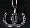 Double horseshoe necklace