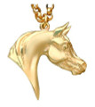 Limited edition Arabian 9ct gold pendant by Rosemary Hetherington