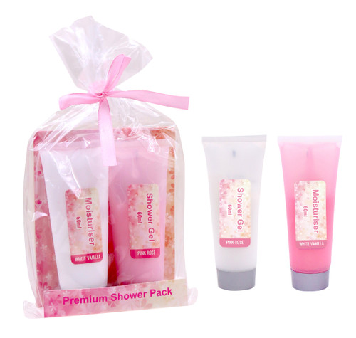 MD2408 Shower Pack

$2.30 plus GST

Create an indulgence pack for Mum with our luxe Shower Pack.  Level up and add a Loofah or our new Bath Bomb for extra pampering!  60mL capacity for each product. 

Product Info: a 2pk shower pack that includes a shower gel (rose fragrance) and moisturiser (vanilla fragrance).  Each product has 60mL capacity.