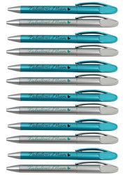 MD2479 Mum Pens

$0.55c plus GST

Let Mum know she is absolutely fabulous with her very own personalised pen!  A great gift to split up and pair with our stationery range.  Comes only in packs of 12.  New design. 

Product Info: a 12 pack of pens that say “Fabulous Mum”.  Available in 2 colours: blue and silver.  Blue ink.  Length of pen is 14.5cm.
