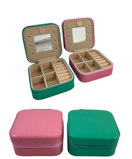 MD2484 Deluxe Jewellery Box

$6.20 plus GST

The perfect storage and travel case for your treasures.  Keep them safe and secure in our gorgeous Deluxe Jewellery Box.  Product measures 10 x 10 x 4.8cm.  Comes in a box.  New colours.

Product Info: a jewellery box with zip that opens up with 6 ring storage and 4 jewellery compartments, 6 earring storage and little elasticised pouch.  Also has a mirror.  Comes in 2 colours: pink and jade.