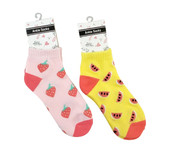 MD2499-5 Watermelon and Strawberry Ankle Socks

$2.40 plus GST

Cute and comfy!  Our strawberry and watermelon socks are so cute and comfy you won’t want to take them off!  Ladies size 2-8. 

Product Info: A pair of ankle socks, available in 2 designs: pink: strawberries and yellow: watermelons.