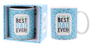 FD2401 Mug 1: Best Dad Ever

$3.10 plus GST

Treat Dad to a brand new coffee mug, letting him know he really is the very best Dad…Ever!!  Comes in our customised matching gift box.  Mug height is 9.5cm.  New designs.

Product Info: a light blue mug with coloured triangles background and logo that says “The Best Dad Ever”.  Comes in our customised matching gift box.  Packaging size 11.7 x 10.4 x 8.5 cm.