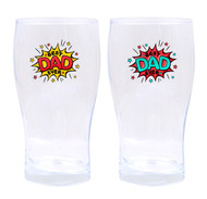 FD2422 Tall Glass
$3.95 plus GST
The best glass for the best Dad ever!  A fabulous tall glass, perfect for Dads favourite beverage.  540mL capacity.  Comes in a white box.  New design.
Product Info: a 540mL tall glass with logo that says “Best Dad Ever”.  Available with 2 colour logos: yellow/red and red/teal.