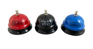 FD2446 Bell
$2.80 plus GST
The perfect gift for the Dad that has everything!  Dad will be ringing that bell non stop if it means extra hugs!  Product dimensions 6.5 x 5cm.  Comes in a box.  
Product Info: a novelty bell with printed logo, available in 3 colours/designs: red: Ring for a Drink, black: Ring for a Hug, blue: Ring for a Snack.