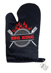 FD2466 BBQ Mitt
$2.90 plus GST
Grab our BBQ Mitt and BBQ Apron for a complete set and deck Dad out in his very own BBQ gear!  He’ll be sure to love it!  Product size 26.5 x 16cm.   New design.
Product Info: A black BBQ/oven mitt with red and white logo that says “BBQ King”.  One size.