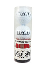 FD2475 Golf Set
$3.10 plus GST
There’s no chance of any mix ups at the next golf game, not when Dad has his own personalised golf balls!  Packaging size 13.5 x 4.5cm.
Product Info:  Golf set that includes 2 golf balls and 5 tees.  Golf balls say “Dad”.