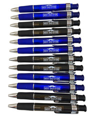 FD2478 Dad Pens (min. 12pk)
$0.55c plus GST
A personalised pen just for Dad!  Great for splitting up and pairing with any gift!  Team it with our new Spiral Notebook.  Length 13.5cm.  New design.
Product Info: a 12 pack of pens (available in blue and black) with logo that says “Best Dad Ever”.  The black pen has black ink and the blue pen has blue ink.