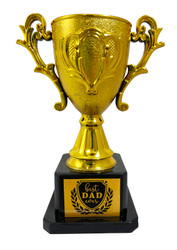 FD2492 Dads Trophy
$3.80 plus GST
First prize goes to my Dad!!  A great novelty gift that is sure to be a winner!!  Product measures 10 x 14.5 x 6.5cm.  New design.
Product Info: a plastic novelty gold trophy that says “Best Dad Ever”.