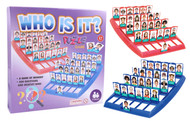 FD2499-8 Who Is It Game
WAS $6.95 NOW $5.00 plus GST
A classic “who is it?” game that is loved by all.  Enjoy some family fun together and see who wins!  Packaging measures 26 x 26 x 4.3cm.  
Product Info: a fun game where the aim is to guess your opponent’s character through a series of “yes” and “no” questions.
