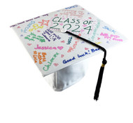 GB0010 Graduation Hat, $12.00 plus GST

Hooray Graduates!  An awesome Graduation Hat to wear on your graduation day and for all your friends and family to sign!  A lovely keepsake gift for a special milestone.

The graduation hat measures 24 x 24cm and comes with a permanent marker for writing messages on.