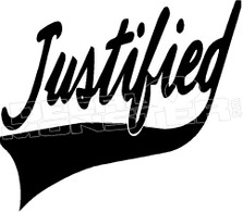 Justified Religious Decal Sticker