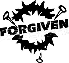 Forgiven Jesus Religious Decal Sticker