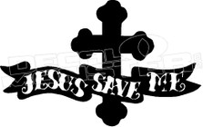 Jesus Save Me 1 Religious Decal Sticker