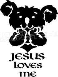 Jesus Loves Me Religious Decal Sticker