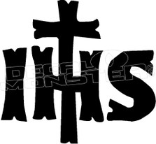 Chirstogram Jesus God Religious Decal Sticker