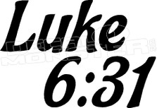 Luke 6-31 Religious Decal Sticker