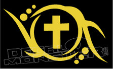 Catholic Cross Tribal 12 Religious decal Sticker