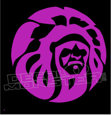 Native Chief Tribal 1 decal Sticker