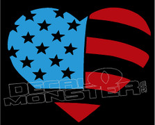 Love Stars & Stripes America Decal Sticker