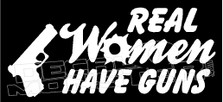 Real Women Have Guns Decal Sticker