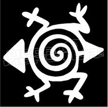 Tribal Frog Decal Sticker