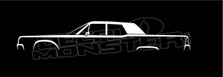 Lincoln Continental Classic 1961-69 Silhouette Decal Sticker 