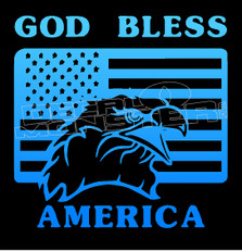 God Bless America USA Decal Sticker
