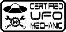 Certified UFO Mechanic Decal Sticker