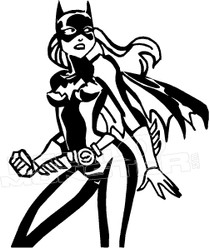 Batwoman Silhouette 1 Decal Sticker