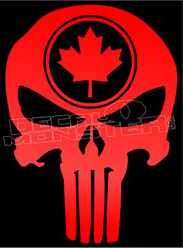 Canadian Military Punisher 1 Decal Sticker