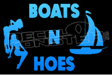 Boats N Hoes 1 Decal Sticker