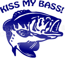 Kiss My Bass Fishing 1 Decal Sticker
