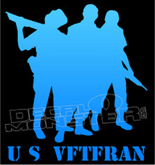 US Veteran Silhouette 2 Decal Sticker