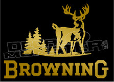 Browning Deer Forest 1 Decal Sticker