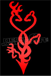 Browning Deer Love Family 2 Decal Sticker