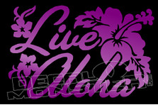 Live Aloha 1 Decal Sticker