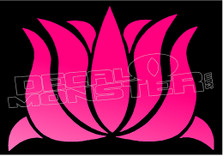 Lotus Flower 5 Silhouette Decal Sticker