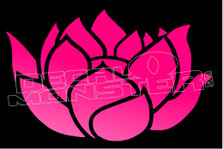 Lotus Flower 6 Silhouette 2 Decal Sticker