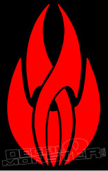 Tribal Flame 1 Decal Sticker