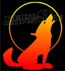 Wolf Silhouette 12 Decal Sticker
