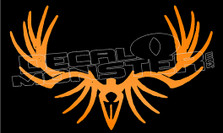 Moose Antler Tribal Rack 1 Decal Sticker