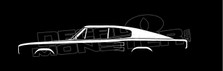 Dodge Charger 1st Gen 1966-19967 Classic Mopar Silhouette Decal Sticker 